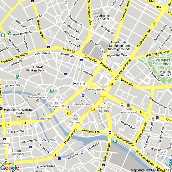 city centre carte du berlin